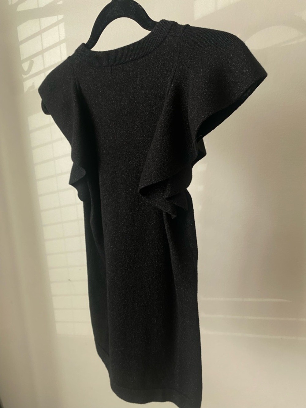 Minnie Rose Black Ruffle-Sleeve Knit Top - Picture 3 of 4
